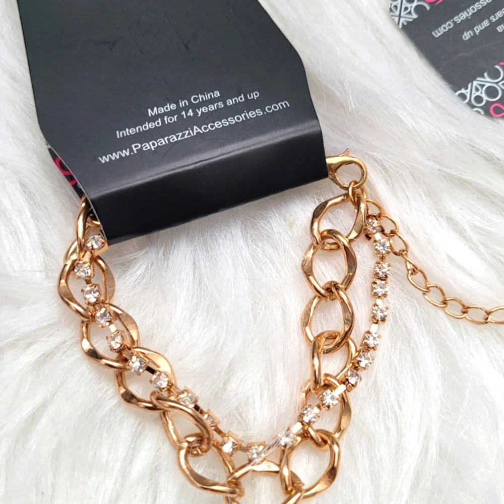 Paparazzi Gold Studded Stack Bracelets - Picture 4 of 6